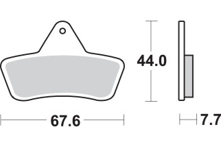 BRAKE PAD SINT ATV