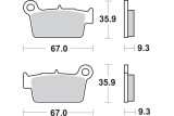 BRAKE PAD SINT/CAR OFF