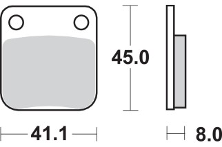 BRAKE PAD CAR/CER