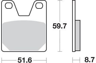 BRAKE PAD SINT REAR