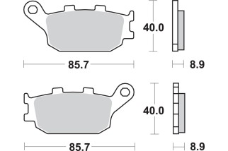 BRAKE PAD SINT REAR