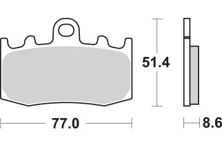 BRAKE PAD SINT FR