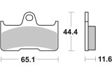 BRAKE PAD SINT/CAR OFF