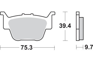 BRAKE PAD SINT/CAR OFF