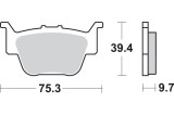 BRAKE PAD SINT/CAR OFF