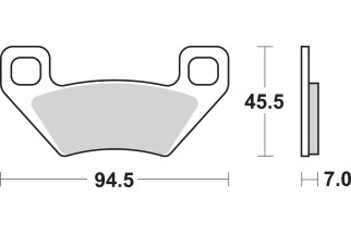 BRAKE PAD SINT ATV