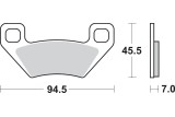 BRAKE PAD SINT ATV