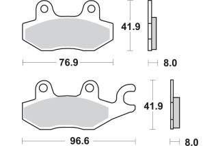 BRAKE PAD SINT FR