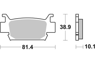 BRAKE PAD SINT/CAR OFF