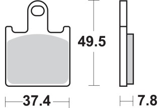 BRAKE PAD SINT FR