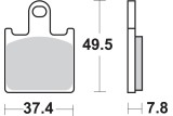 BRAKE PAD SINT FR