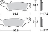 BRAKE PAD SINT/CAR OFF