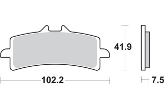 BRAKE PAD SINT FR