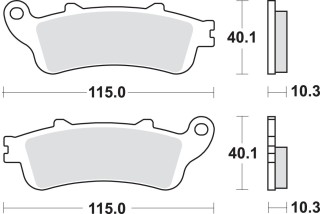 BRAKE PAD SINT REAR