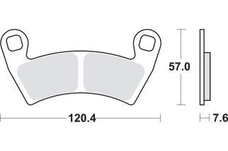 BRAKE PAD SINT/CAR OFF