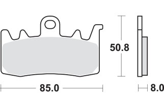 BRAKE PAD SINT FR