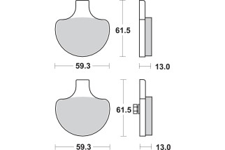 BRAKE PAD SINT FR