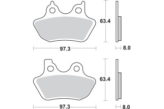 BRAKE PAD SINT FR