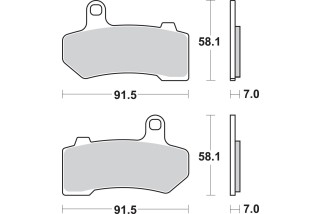 BRAKE PAD SINT FR