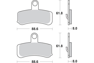 BRAKE PAD SINT FR