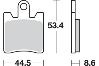 BRAKE PAD SINT FR