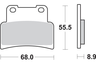 BRAKE PAD SINT FR