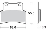 BRAKE PAD SINT FR