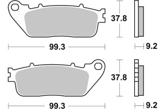 BRAKE PAD SINT REAR