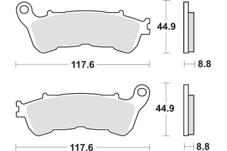 BRAKE PAD CAR/CER SCOOT