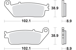 BRAKE PAD SINT SCOOT