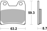 BRAKE PAD SINT REAR