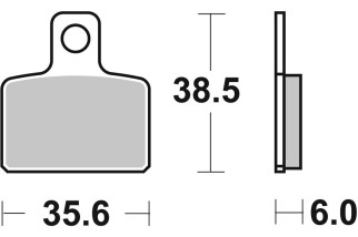 BRAKE PAD CAR/CER