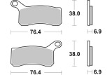 BRAKE PAD SINT/CAR OFF