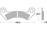 BRAKE PAD SINT ATV