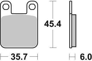 BRAKE PAD SINT/CAR OFF