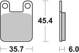 BRAKE PAD SINT/CAR OFF