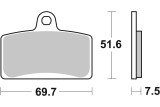 BRAKE PAD SINT FR