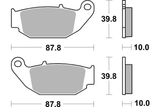 BRAKE PAD SINT/CAR OFF