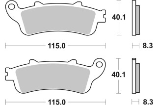 BRAKE PAD CAR/CER SCOOT