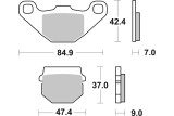 BRAKE PAD SINT/CAR OFF