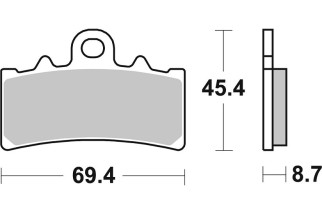 BRAKE PAD SINT ST/RA