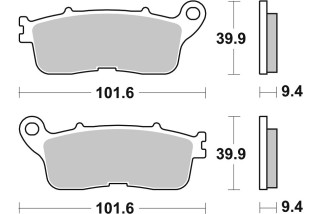 BRAKE PAD SINT REAR