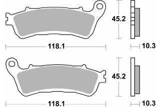 BRAKE PAD SINT REAR