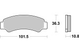 BRAKE PAD SINT ATV RACE