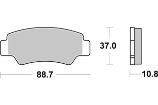 BRAKE PAD SINT/CAR OFF