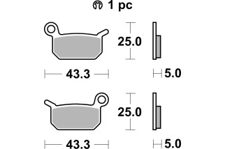 BRAKE PAD SINT OFF RACE