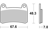 BRAKE PAD SINT FR