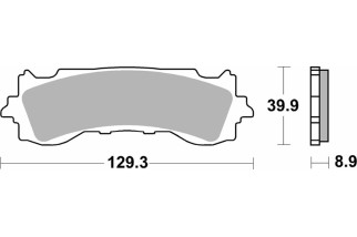 BRAKE PAD SINT FR