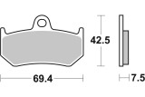 BRAKE PAD SINT REAR