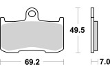 BRAKE PAD SINT ST/RA